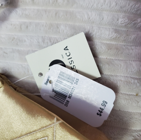 Gold Evening Bag Clutch NWT - Picture 6 of 6